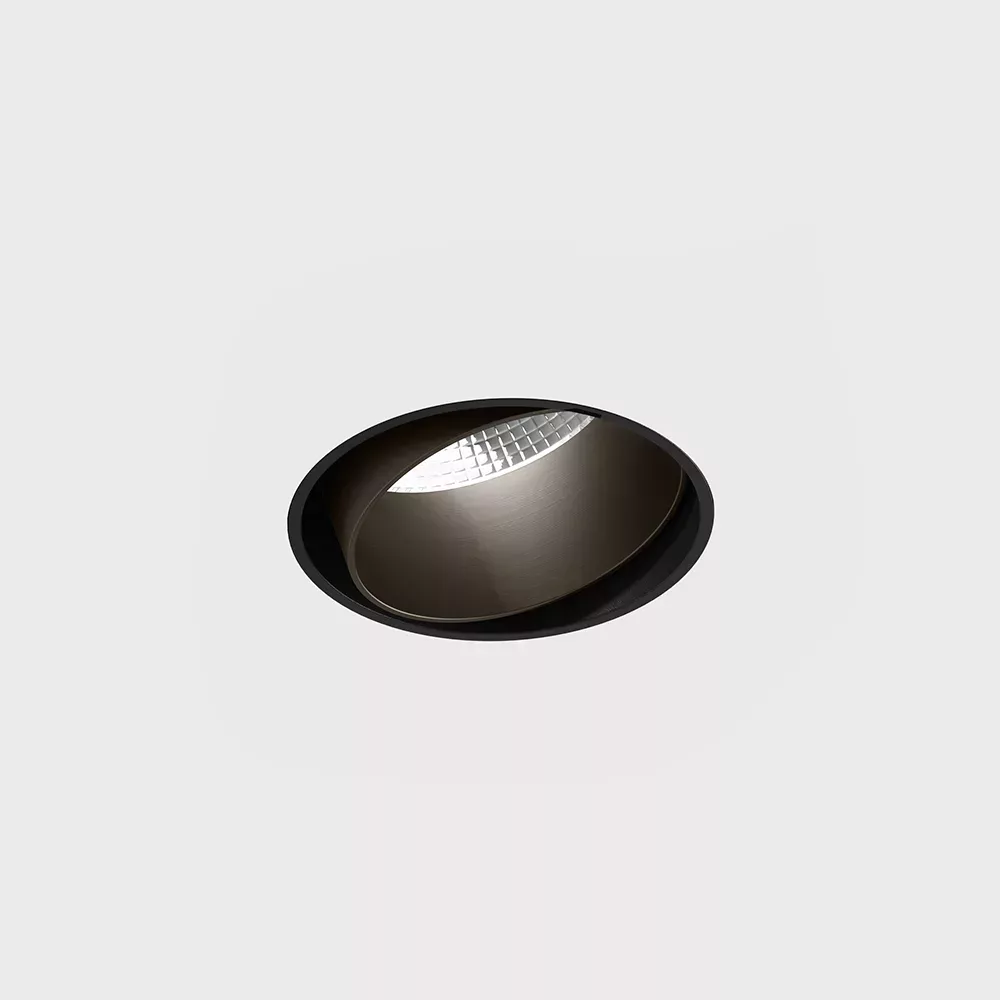 01.0598.11.927.BK_MN.DALI_1 Adjustable trimless ceiling recessed luminaire TUB M R, D60mm, H65mm, CREE LED 11W, 1210Lm, 2700K, 50°, CRI>90, 300mA, DIM DALI, IP20, black/midnight color - imagine 1