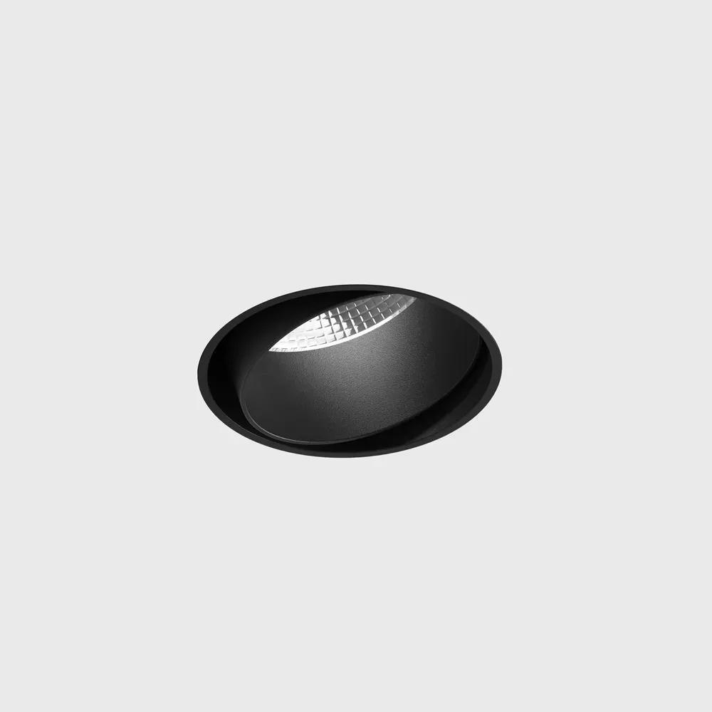 01.0598.11.930.BK_1 Adjustable trimless ceiling recessed luminaire TUB M R, D60mm, H65mm, CREE LED 11W, 1210Lm, 3000K, 50°, CRI>90, 300mA, IP20, black color - imagine 1