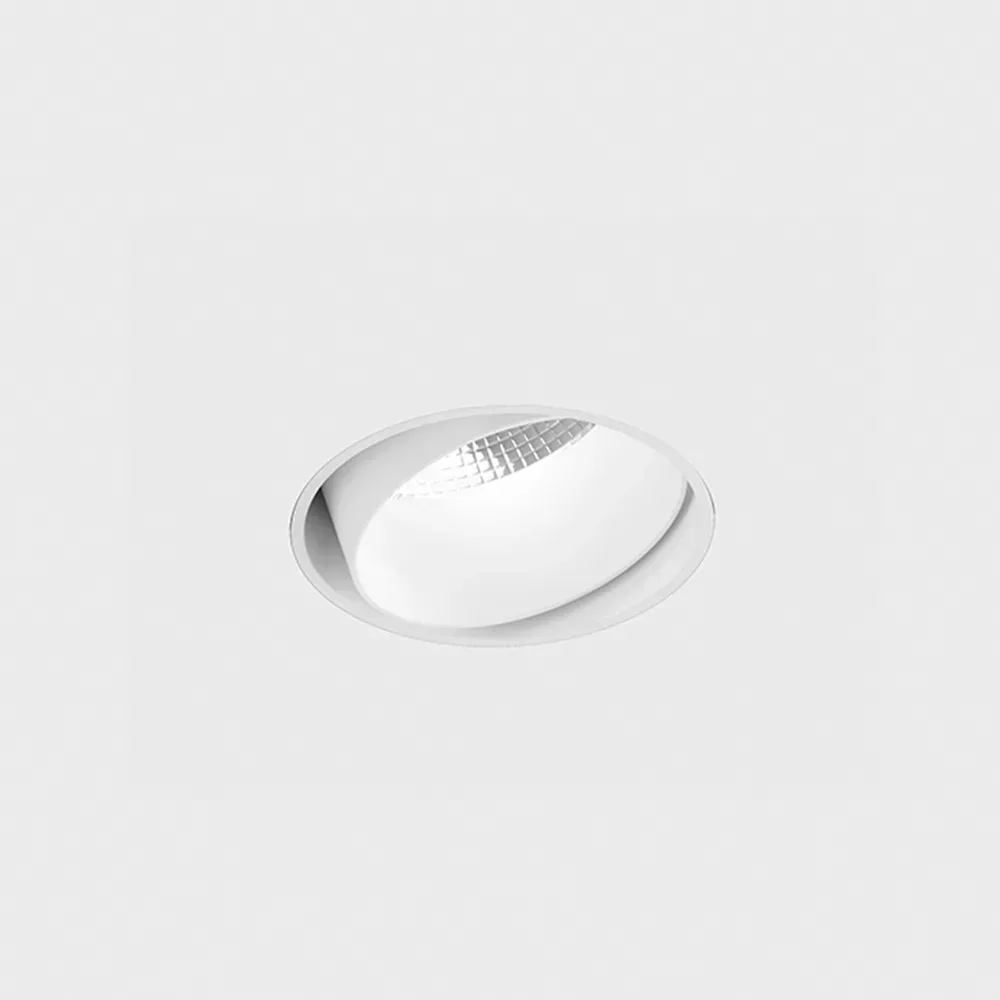 01.0598.11.940.WH_.DALI_1 Adjustable trimless ceiling recessed luminaire TUB M R, D60mm, H65mm, CREE LED 11W, 1210Lm, 4000K, 50°, CRI>90, 300mA, DIM DALI, IP20, white color - imagine 1