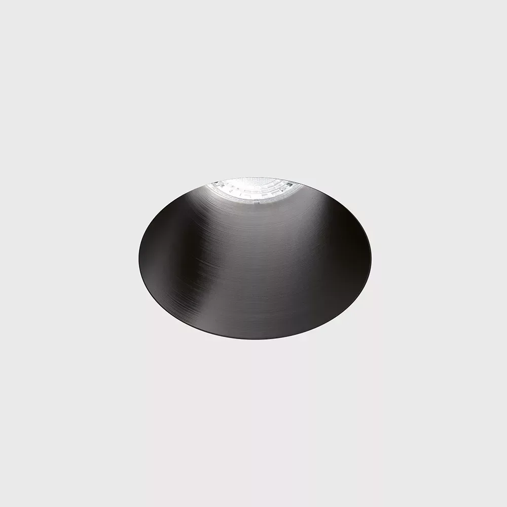 01.2200.7.930.MN_.DALI_1 Trimless ceiling recessed luminaire INVISIBLE MINI R, D50mm, H57mm, CREE LED 6.3W, 350mA, 640Lm, 3000K, 55°, CRI>90, DIM DALI, IP44, midnight color - imagine 1