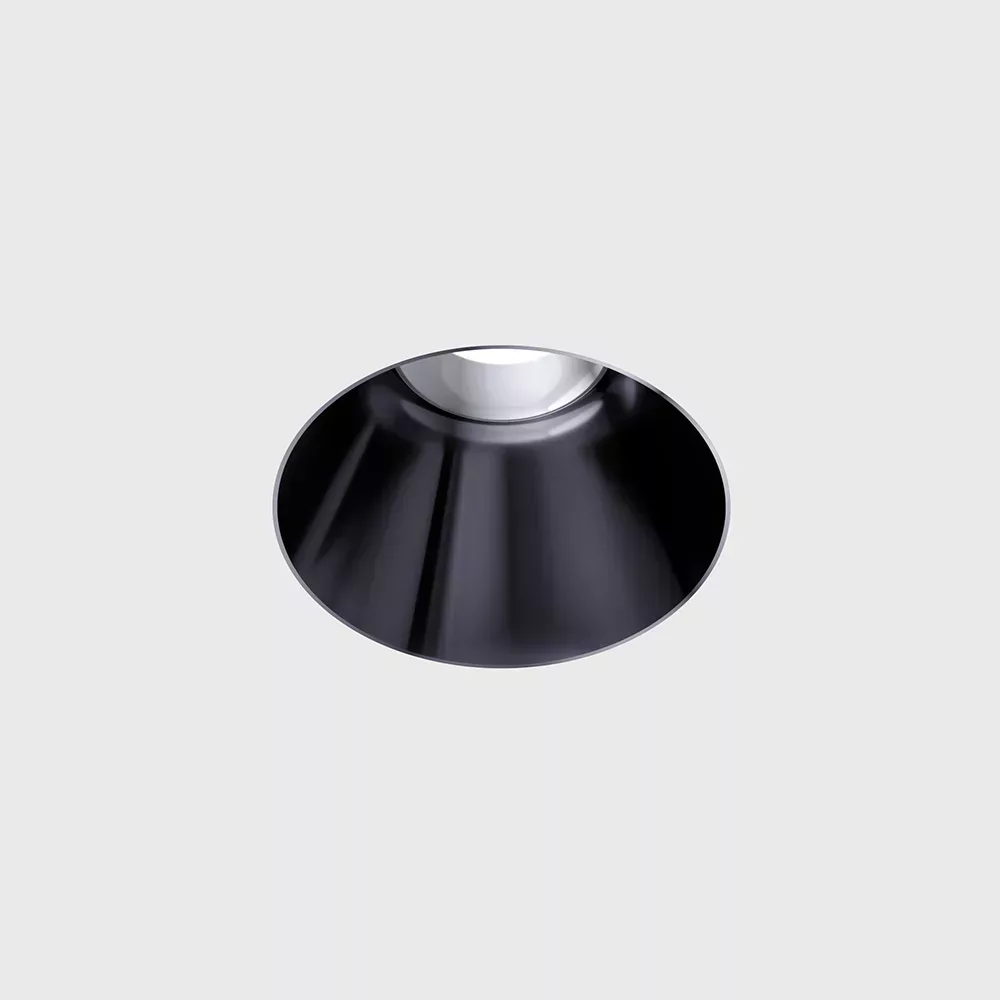 01.2200.7.940.DB_1 Trimless ceiling recessed luminaire INVISIBLE MINI R, D50mm, H57mm, CREE LED 6.3W, 350mA, 640Lm, 4000K, 55°, CRI>90, IP44, diamond black color — изображение 1