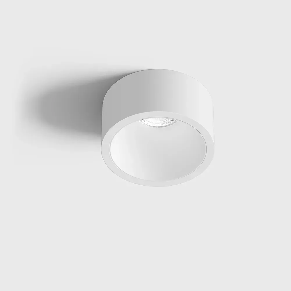 01.2203.7.940.WH_1 Ceiling recessed luminaire with frame INVISIBLE MINI OUT, D55mm, H58mm, CREE LED 6.3W, 350mA, 640Lm, 4000K, 55°, CRI>90, IP44, white color - imagine 1