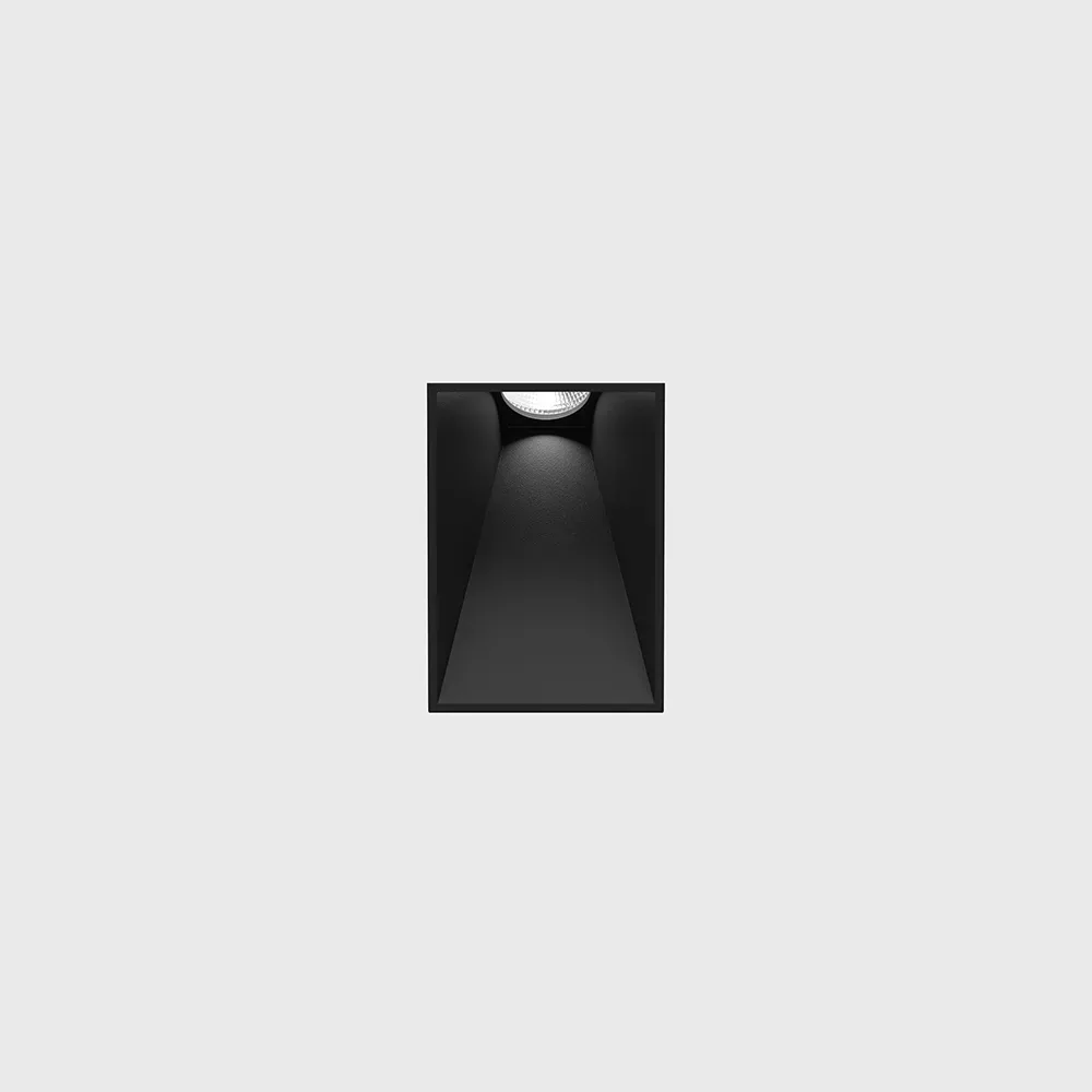 01.3806.SQ_.930.BK_1 Trimless wall recessed luminaire IN WALL S, L35mm, H49mm, SP56mm, CREE 3.3W LED, 364Lm, 36°, 3000K, CRI>90, driver 350mA included, IP20, black color - imagine 1