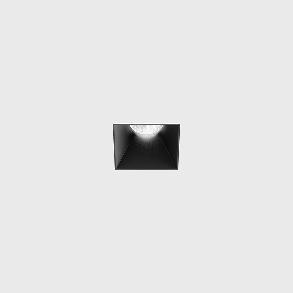 01.3901.8.927.BK_1 Trimless ceiling recessed luminaire NANO S TRIMLESS, L35mm, W35mm, H67mm, CREE LED 8W, 640Lm, 2700K, 50°, CRI>90, UGR<19, 700mA, IP44, black color - imagine 1