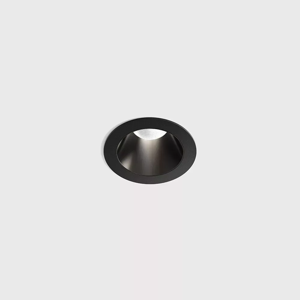 01.3910.8.940.BK_MN_1 Ceiling recessed luminaire with frame NANO R, D48mm, H67mm, CREE LED 8W, 640Lm, 4000K, 50°, CRI>90, 700mA, IP44, black/midnight color — изображение 1