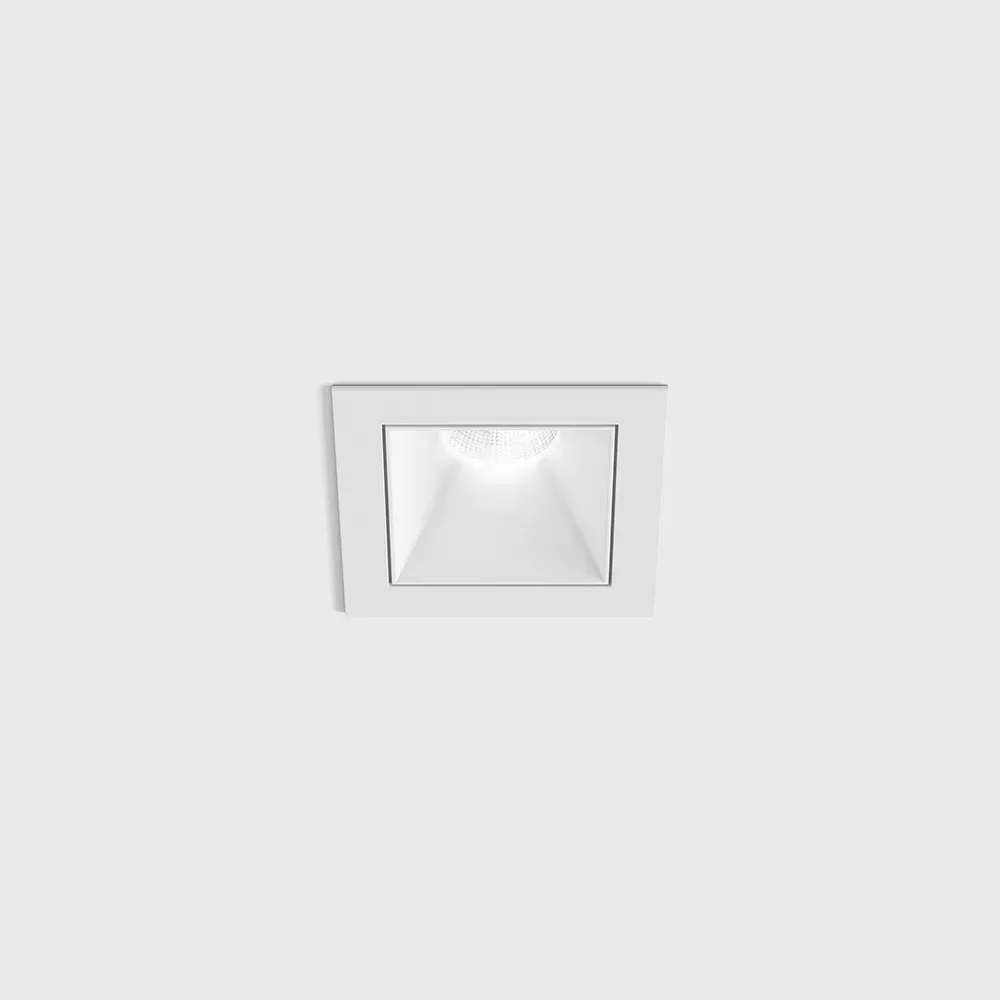 01.3911.8.940.WH_1 Ceiling recessed luminaire with frame NANO S, L48mm, W48mm, H67mm, CREE LED 8W, 640Lm, 4000K, 50°, CRI>90, UGR<19, 700mA, IP44, white color — изображение 1