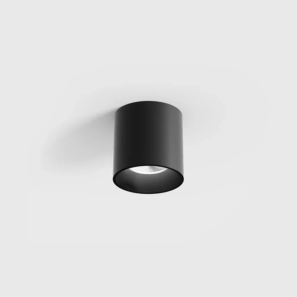 02.0645.8.930.BK_1 Surface-mounted ceiling luminaire GHOST, D52mm, H66mm, LED 8W, 620Lm, 3000K, 50°, CRI>90, 220V-240V, IP20, black color - imagine 1