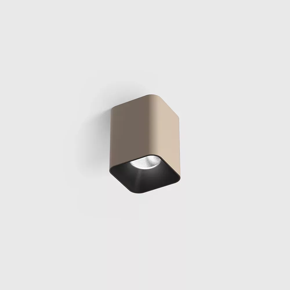 02.0652.8.930.SB_1 Surface-mounted ceiling luminaire GHOST, 52х52mm, H66mm, LED 8W, 620Lm, 3000K, 50°, CRI>90, 220V-240V, 220V-240V, IP20, sahara beige color - imagine 1