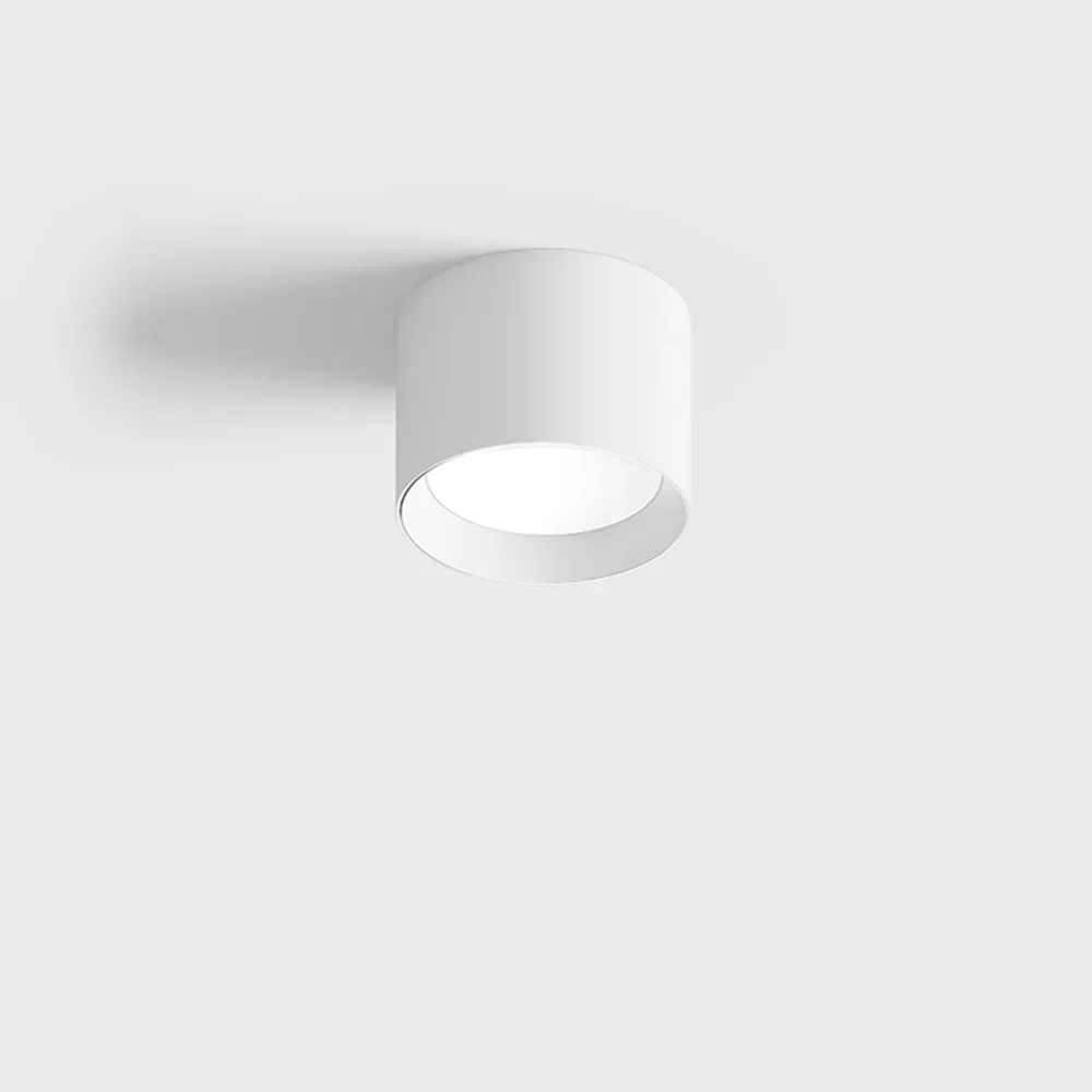 02.0980.9.940.WH_1 Surface-mounted ceiling luminaire PRISMA S, D99mm, H80mm, LED 9W, 4000K, 720Lm, 60°, CRI>90, UGR>19, 220V-240V, IP20, microprisma, white color - imagine 1