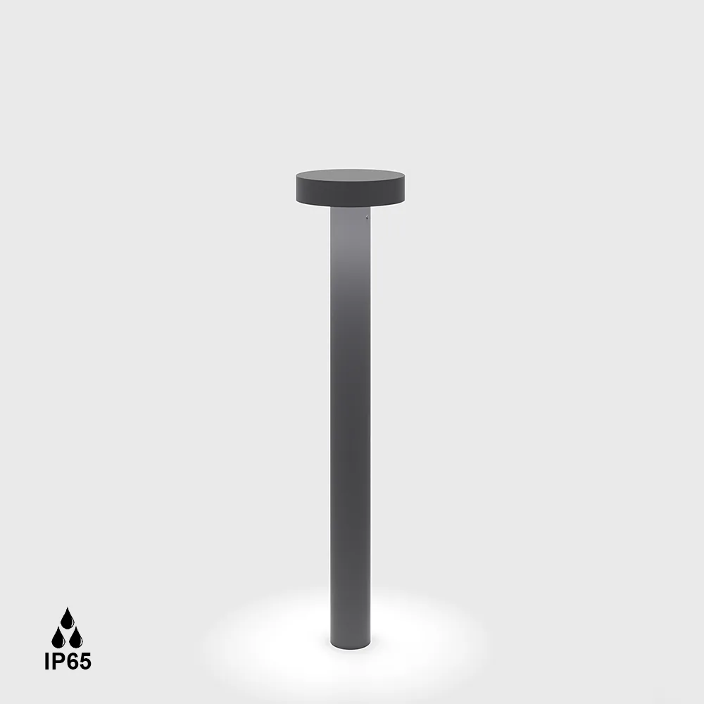 08.5003.13.927.GR_1 Bollard BARD3, D140mm, H600mm, Bridgelux LED 13W, 2700K, 360°, 894Lm, CRI>90, 220-240V, IP65, graphite color - imagine 1