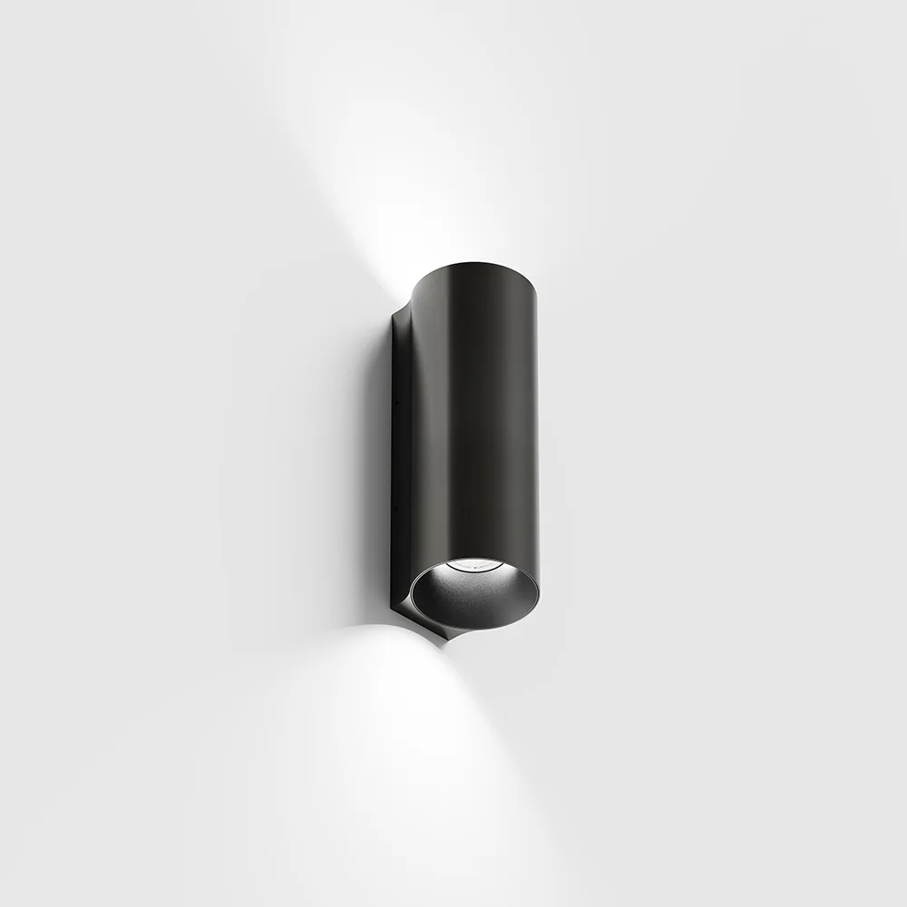10.0515.9.930.MN_1 Surface-mounted wall luminaire WALL TUB M 140, up&down. D50mm, SP55mm, H140mm, CREE LED 2x4.5W, 3000K, 2x151Lm, 60°, CRI>90, 220-240V, IP20, midnight color — изображение 1