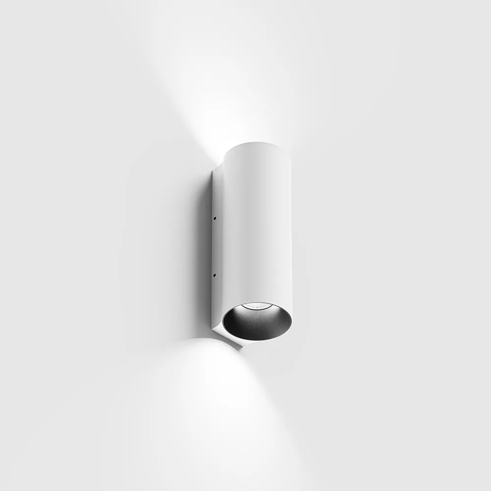 10.0515.9.930.WH_1 Surface-mounted wall luminaire WALL TUB M 140, up&down. D50mm, SP55mm, H140mm, CREE LED 2x4.5W, 3000K, 2x151Lm, 60°, CRI>90, 220-240V, IP20, white color — изображение 1