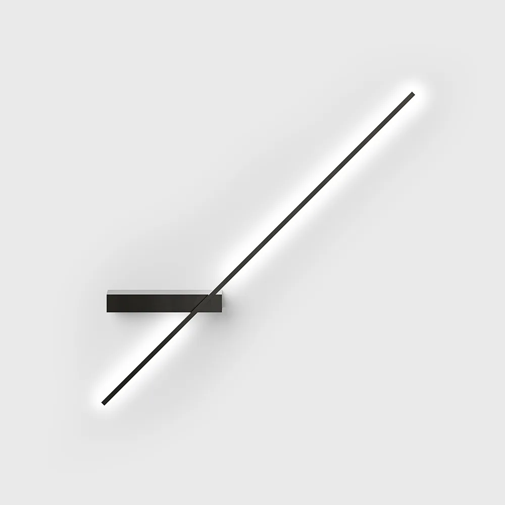 10.0969.9.930.MN_1 Adjustable surface-mounted wall luminaire ARROW M, L685mm, H180mm, SP47mm, LED 9W, 3000K, 310Lm, CRI>90, 250mA, DIM DALI, 220-240V, IP20, opal, midnight color - imagine 1