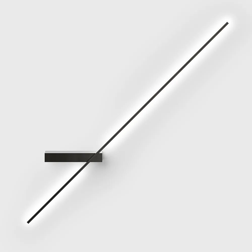 10.0989.11.930.MN_1 Adjustable surface-mounted wall luminaire ARROW L, L885mm, H180mm, SP47mm, LED 11W, 3000K, 470Lm, CRI>90, 300mA, DIM DALI, 220-240V, IP20, opal, midnight color - imagine 1