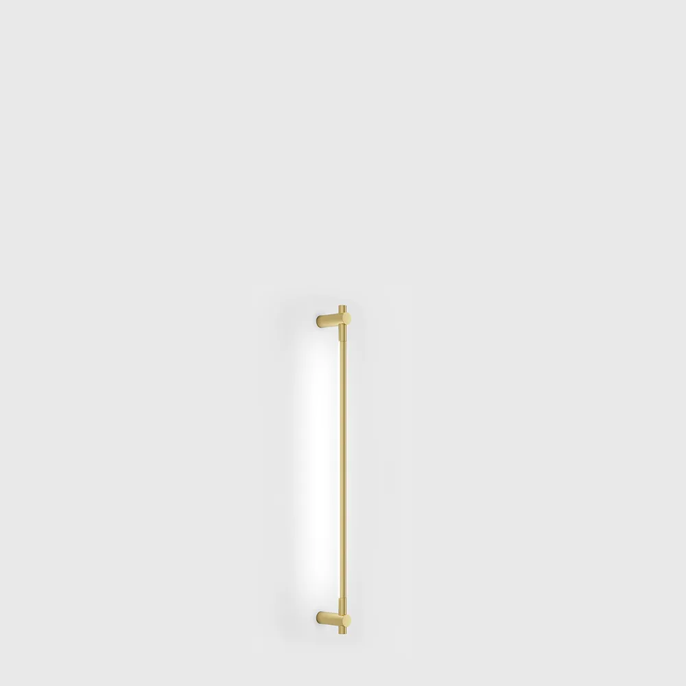 10.1810.8.930.BR_1 Adjustable surface-mounted wall luminaire SLIMLINE, L1031mm, D18mm, SP84mm, Bridgelux LED 8W, 3000K, driver 48V not included, 640Lm, 250°, CRI>90, IP20, opal, brass color - imagine 1