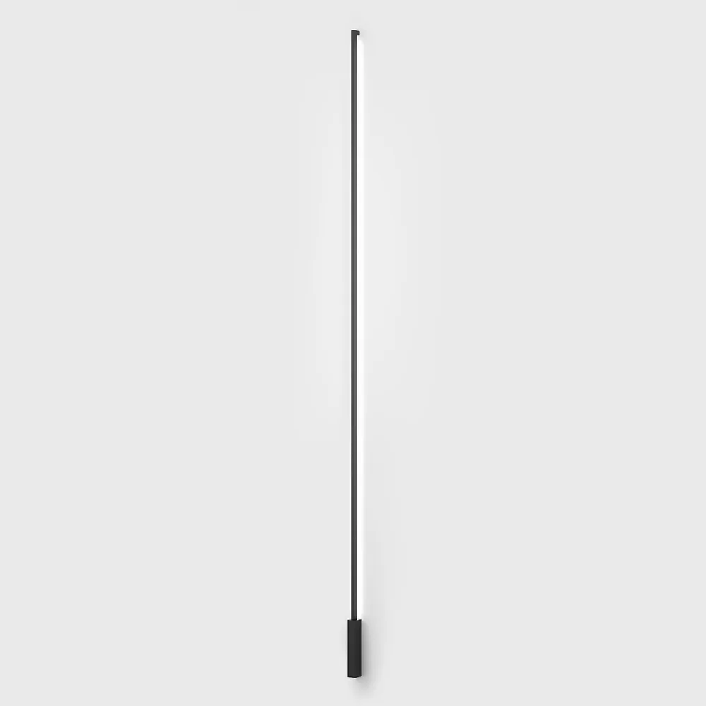 10.2483.30.930.BK_1 Adjustable surface-mounted wall luminaire ROD, H2500mm, SP40mm, W30mm, LED 30W, 3000K, 1800Lm, CRI>90, 220-240V, IP20, opal, black color - imagine 1