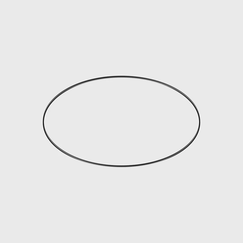15.C120.BK_1 Surface/suspension radial track AIR_TRACK RING (2 parts), without live end electrical joint flex, D1200mm, W9mm, H14.8mm, 48V, IP20, black color - imagine 1
