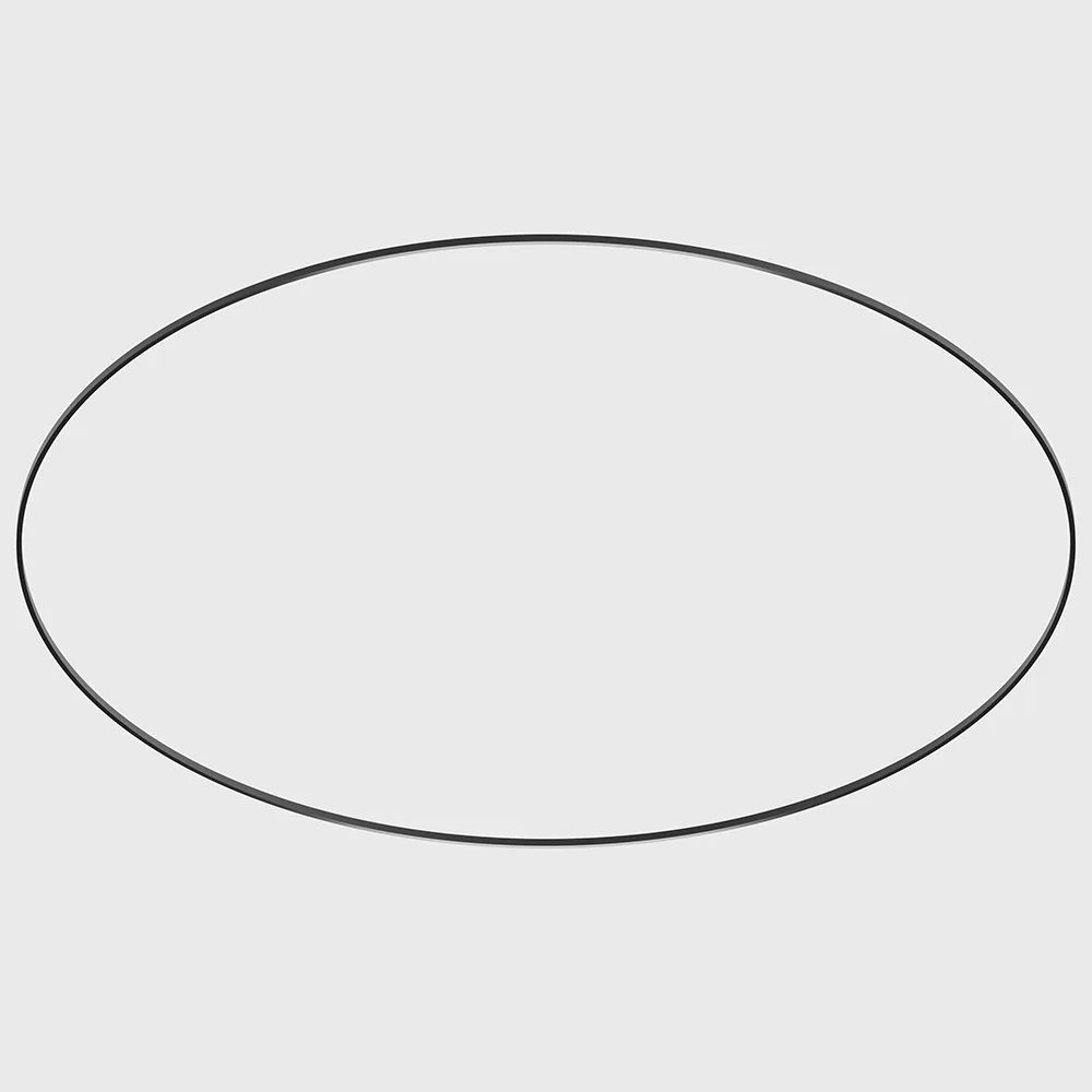 15.C180.BK_1 Surface/suspension radial track AIR_TRACK RING (3 parts), without live end electrical joint flex, D1800mm, W9mm, H14.8mm, 48V, IP20, black color - imagine 1