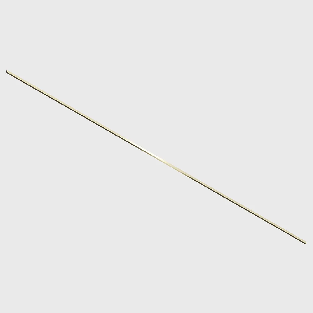 15.S250.BR_1 Surface/suspension track AIR_TRACK S, L2500mm, W9mm, H14.8mm, 48V, IP20, brass color - imagine 1