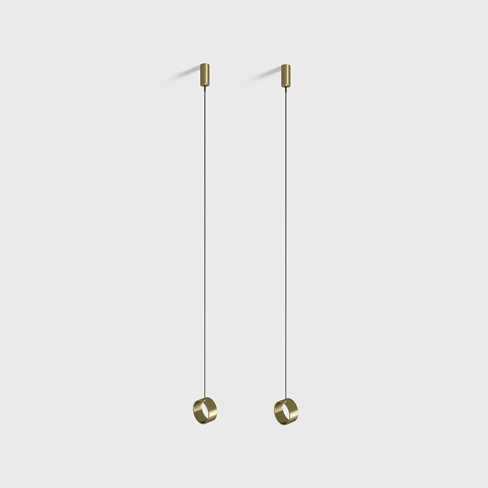 25.A3210.BR_1 SNAKE suspension kit (2psc include), L 1500mm, d12mm, brass/black color - imagine 1